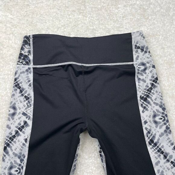 Victoria's Secret Sport Knockout Capri Black White Tie Dye - Picture 6 of 11